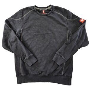 Engelbert Strauss Sweatshirt Mens M Black Pullover Tagless Jersey Crewneck Logo